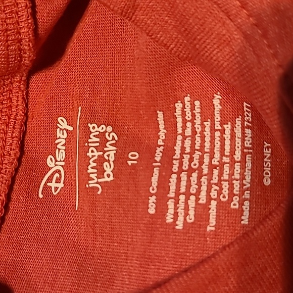 JUMPING BEANS BOYS RED MICKEY MOUSE THERMAL LONG SLEEVE "SKATER" TEE SIZE 10 - Picture 7 of 8